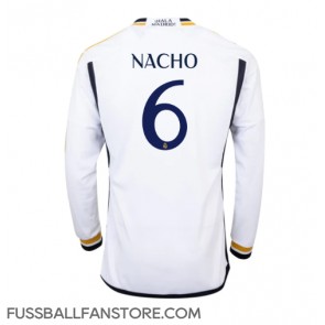 Real Madrid Nacho #6 Replik Heimtrikot 2023-24 Langarm